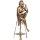 Art Deco Bronzefigur Frau auf Hocker