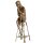 Art Deco Bronzefigur Frau auf Hocker