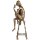 Art Deco Bronzefigur Frau auf Hocker