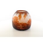 Vase Kameeglas Seerosenteich