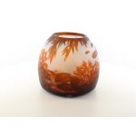 Vase Kameeglas Seerosenteich