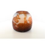 Vase Kameeglas Seerosenteich