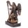 Bronzefigur Engel mit Harfe