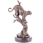 Bronzefigur Leopard