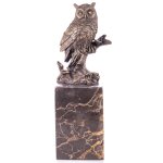 Bronzefigur Eule