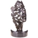 Moderne Bronzefigur Gesicht