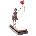 Bronzefigur Mädchen mit Luftballon Balloon Girl nach Banksy