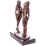 Erotische Bronzefigur drei weiblche Akte
