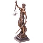 Bronzefigur Justitia