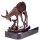 Bronzefigur Reh mit Kitz