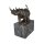 Bronzeskulptur Bronzefigur Laufender Wandelnder Nashorn