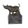 Bronzeskulptur Bronzefigur Laufender Wandelnder Nashorn