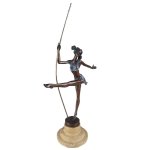 Bronzeskulptur Bronzefigur Ballerina Balletttänzerin...