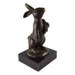 Bronzeskulptur Bronzefigur Osterhase mit...