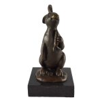 Bronzeskulptur Bronzefigur Osterhase mit...