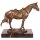 Bronzeskulptur Bronzefigur Reitpferd