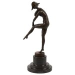 Bronzeskulptur Bronzefigur Harlequinade