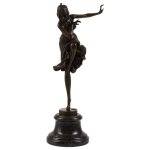 Bronzeskulptur Bronzefigur Hindu-Tänzer