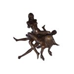 Bronzeskulptur Bronzefigur Erotik Erotische Bronzegruppe (Dreier)