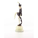 Bronzeskulptur Bronzefigur Herbsttänzerin The Autumn Dancer
