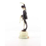 Bronzeskulptur Bronzefigur Herbsttänzerin The Autumn Dancer