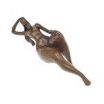 Bronzeskulptur Bronzefigur Frau Modern Abstrakt-Stil
