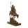 Bronzeskulptur Bronzefigur Bergabfahrt Bergabreiten