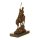 Bronzeskulptur Bronzefigur Bergabfahrt Bergabreiten