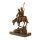 Bronzeskulptur Bronzefigur Bergabfahrt Bergabreiten