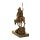 Bronzeskulptur Bronzefigur Bergabfahrt Bergabreiten