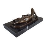 Bronzeskulptur Bronzefigur Mann Erotische Kunst Erotik Antik-Stil