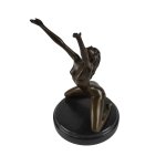 Bronzeskulptur Bronzefigur Erotik Frau Akt