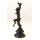 Bronzeskulptur Bronzefigur Faun mit Kleinem Bacchus