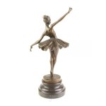 Bronzeskulptur Bronzefigur Frau Tänzerin Ballerina Balletttänzerin
