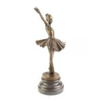 Bronzeskulptur Bronzefigur Frau Tänzerin Ballerina Balletttänzerin
