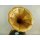 Trichtergrammophon Grammophon Holz Quadratisch geschnitzt