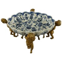 Schale Porzellan/Messing 4 Engel