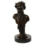 Bronzeskulptur Bronzefigur Büste Bronze Bacchus