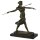 Bronzeskulptur Bronzefigur Frau Amazonen Kriegerin mit Speer