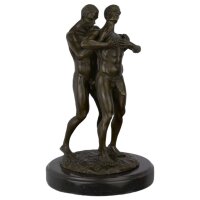 Bronzeskulptur Bronzefigur Erotik Liebesakt Nackte Gays...