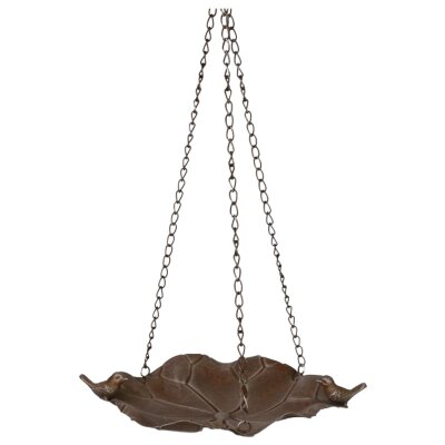 Vogeltränke Vogelbad hängend Eisen Braun H 66,5 cm