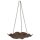 Vogeltränke Vogelbad hängend Eisen Braun H 66,5 cm