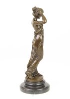 Bronzeskulptur Bronzefigur Nymphe Des Tals