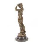 Bronzeskulptur Bronzefigur Nymphe Des Tals