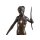 Bronzeskulptur Bronzefigur Diana mit Hund