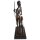 Bronzeskulptur Bronzefigur Diana mit Hund