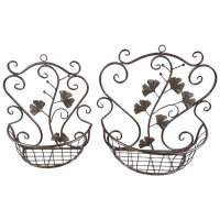 Eisen Wandhänger Rostig 2st. H 37/41cm