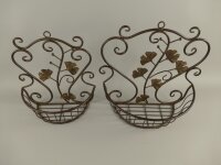 Eisen Wandhänger Rostig 2st. H 37/41cm
