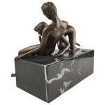 Bronzeskulptur Bronzefigur Erotik Akt Paar Mann Frau