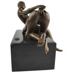 Bronzeskulptur Bronzefigur Erotik Akt Paar Mann Frau